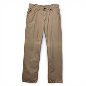 Tommy Bahama Denim Mens 36x34 Khaki Pants 100% Cotton Straight Casual Preppy